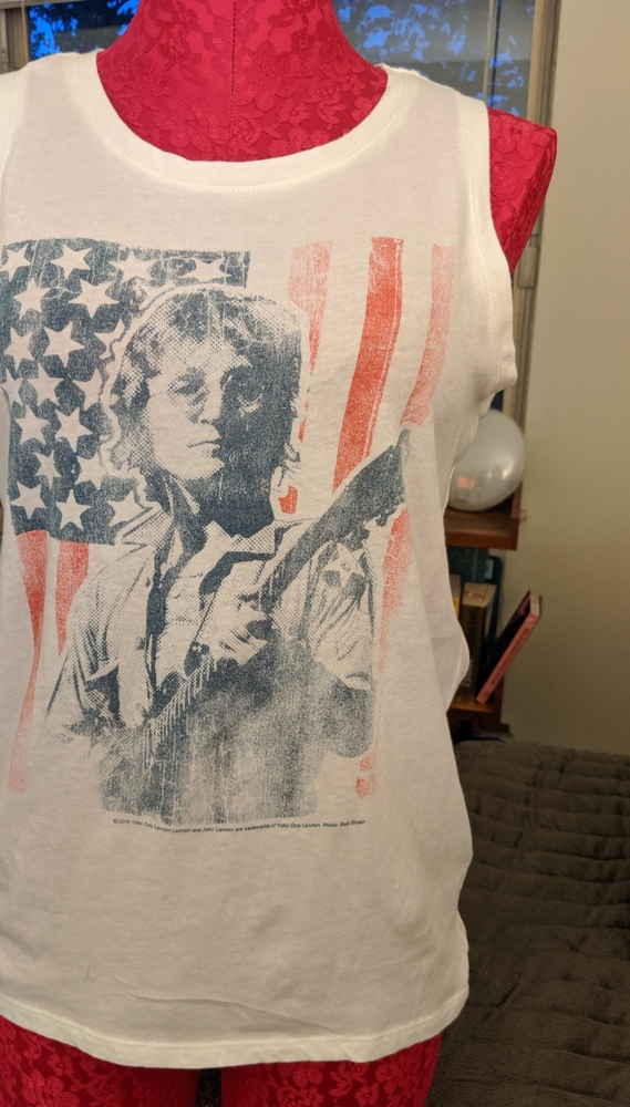 5/$20 John Lennon branded. Muscle tee